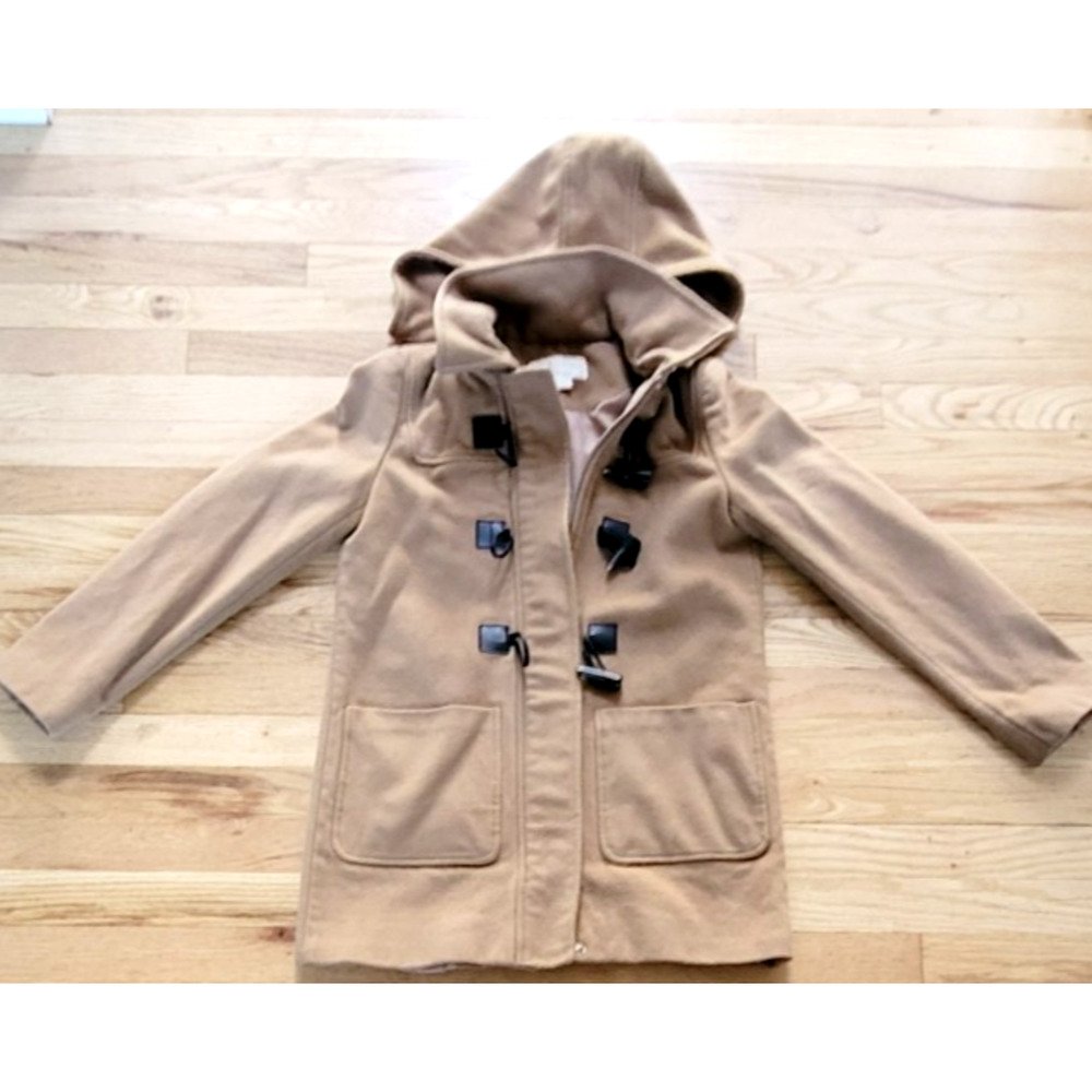 MICHAEL KORS WOMEN JACKET PEACOAT CONTEMPORARY CHIC SZ 6P ZIPPER HOODED